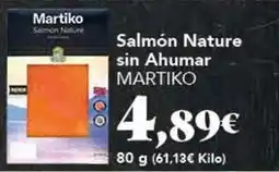 Gadis Martiko - salmon nature sin ahumar oferta