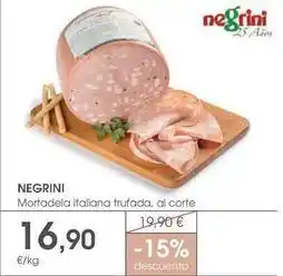 Supermercados Plaza Negrini - mortadela italiana trufada oferta
