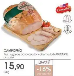 Supermercados Plaza Campofrío - pechuga de pavo asado y ahumado oferta