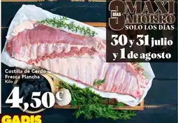 Gadis Solo - costilla de cerdo fresca plancha oferta