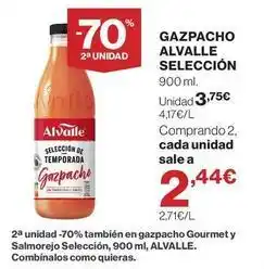 El Corte Inglés Alvalle - gazpacho selvección oferta