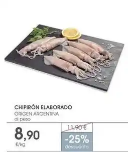 Supermercados Plaza Origen - chipirón elaborado oferta
