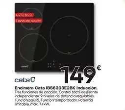 FROIZ Cata - encimera ibs6303e2bk oferta