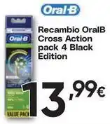 FROIZ Oral b - recambio cross action pack 4 black edition oferta