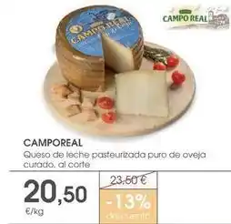 Supermercados Plaza Campo real - queso de leche pasteurizada puro de oveja curado oferta