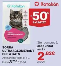Hipercor Katakan - sorra ultraaglomerant per a gat oferta