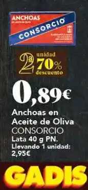 Gadis Consorcio - anchoas en aceite de oliva oferta