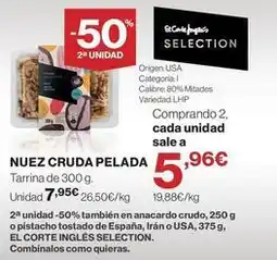 El Corte Inglés Origen - nuez cruda pelada oferta