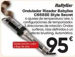 FROIZ Babyliss - ondulador rizador c6688e style secret oferta