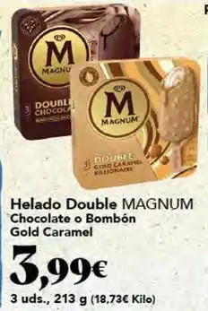 Gadis Magnum - helado double chocolate o bombon gold caramel oferta