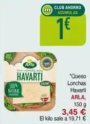 Masymas Arla - queso lonchas havarti oferta