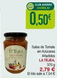 Masymas La tejea - salsa de tomate sin azucares anadidos oferta