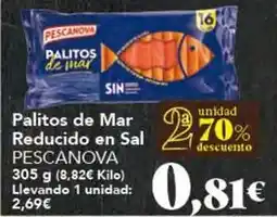 Gadis Pescanova - palitos de mar reducido en sal oferta