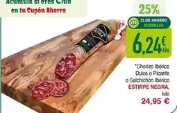 Masymas Estirpe negra - chorizo iberico dulce o picante o salchichon iberico oferta