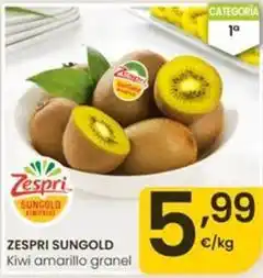 Eroski Zespri sungold - kiwi amarillo granel oferta