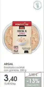 Supermercados Plaza Argal - ensalada cocktail con gambas oferta