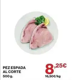 El Corte Inglés Pez espada al corte oferta