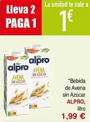 Alpro - bebida de avena sin azucar