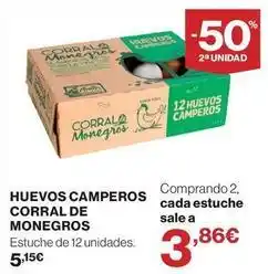 El Corte Inglés Camperos - huevos camperos corral de monegros oferta