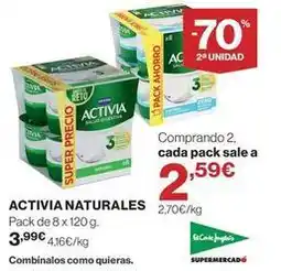 El Corte Inglés Danone - activia naturales oferta