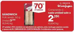 El Corte Inglés Obrador - pollo asado oferta