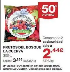 El Corte Inglés Viña cuerva - frutos del bosque sale a la cuerva oferta