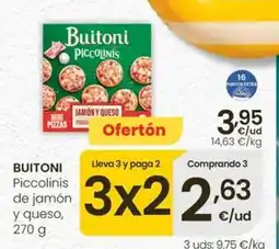 Eroski Buitoni - piccolinis de jamón y queso oferta