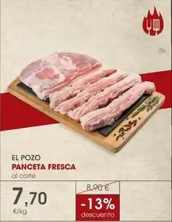 Supermercados Plaza El pozo - panceta fresca oferta