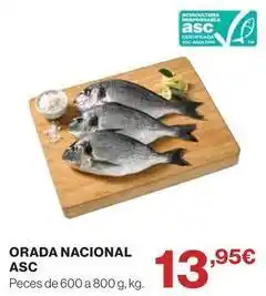 Hipercor Orada nacional oferta