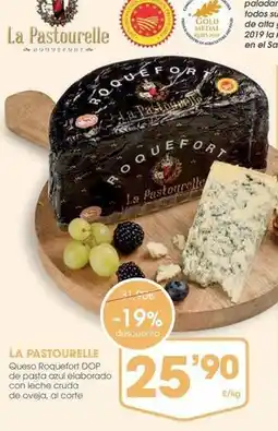 Supermercados Plaza Gold - queso roquefort dop de pâte a la dadorado de oveja à la carlote de oveja oferta