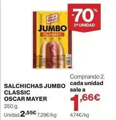 El Corte Inglés Oscar mayer - salchichas jumbo classic oferta