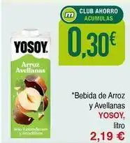 Masymas Yosoy - bebida de arroz y avellanas oferta