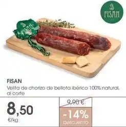 Supermercados Plaza Bellota - velita de chorizo de iberico 100% natural oferta