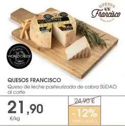 Supermercados Plaza Queserías cerraleña - queso de leche pasteurizada de cabra sudao al corte oferta