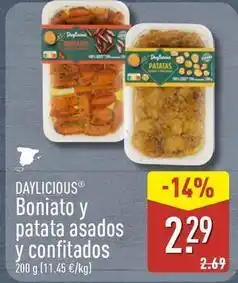 ALDI Boniato y patatas asados y confitados oferta