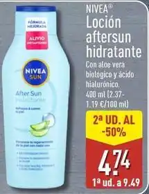 ALDI Nivea - locion aftersun hidratante oferta