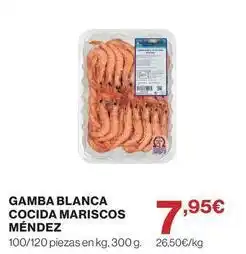 El Corte Inglés Mendez - gamba blanca cocida mariscos oferta
