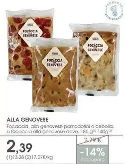 Supermercados Plaza Dove - focaccia alla genovese oferta