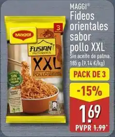 ALDI Maggi - fideos orientales sabor pollo xxl oferta