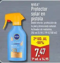 ALDI Nivea - protector solar en pistola oferta