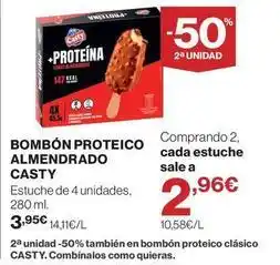 El Corte Inglés Casty - bombon proteico almendrado oferta