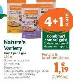 TiendAnimal Nature's variety - humedo para perro oferta