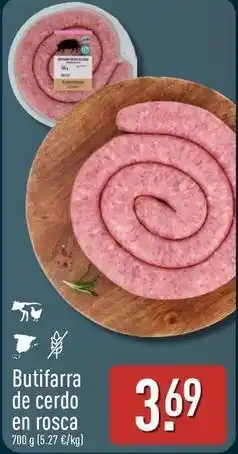 ALDI Butifarra de cerdo en rosca oferta