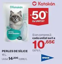 Hipercor Hipercor - perlas de silice oferta