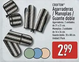 ALDI Agarraderas / manoplas / guante doble oferta