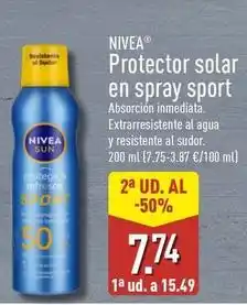 ALDI Nivea - protector solar en spray sport oferta