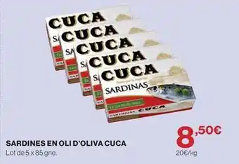 Cuca - sardines en oli d'oliva