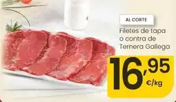 Eroski Filetes de tapa o contra de ternera gallega oferta