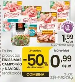 Finissimas campofrio/navidul - en los productos finissimas