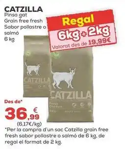 Kiwoko Catzilla - pienso gato grain free fresh sabor pollo o salmon oferta